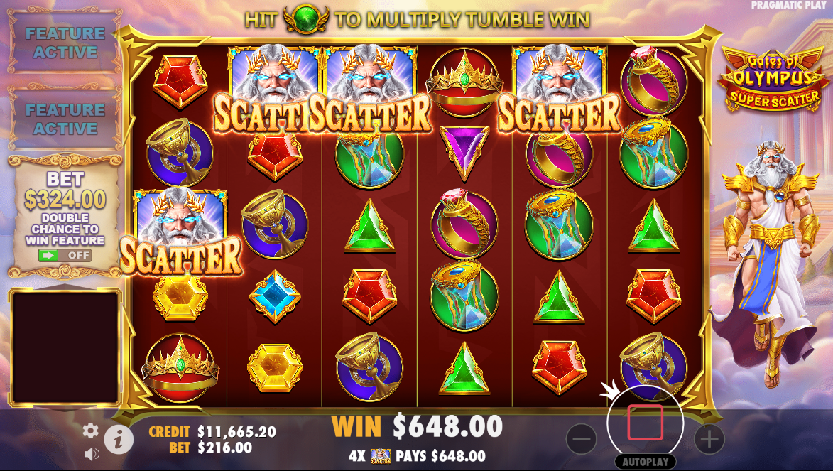 Слот Gates of Olympus Super Scatter — Pragmatic Play